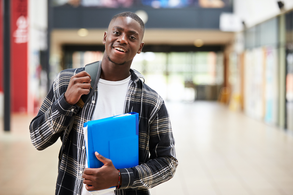 Boy in American School