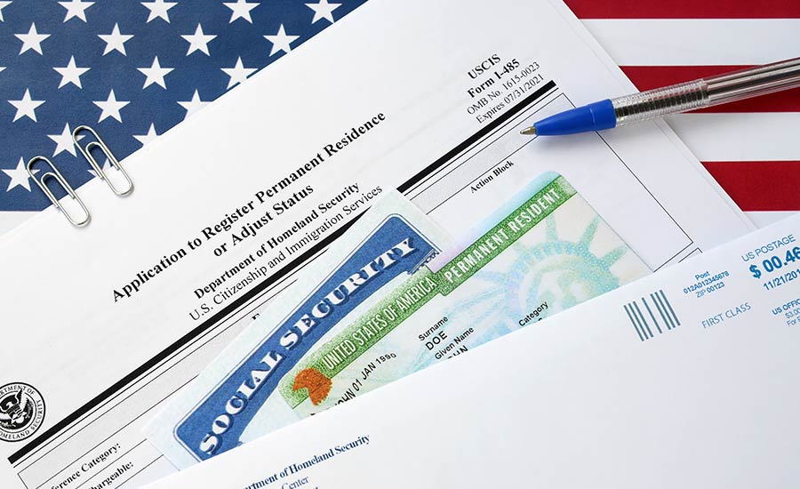 I-485 application form